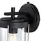Westinghouse Fixture Wall Outdoor 60W Kezia, Textured Black Industrial Stl Clear Glass 6122100 - alternate 8
